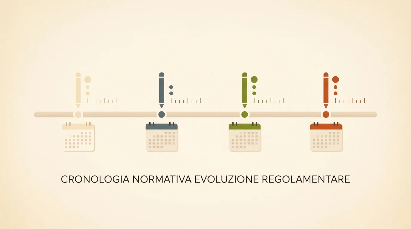 Cronologia della riforma D.Lgs. 41/2024 con date chiave: G.U. 3 aprile 2024, determina ADM 17 settembre 2025, entrata in vigore 13 novembre 2025